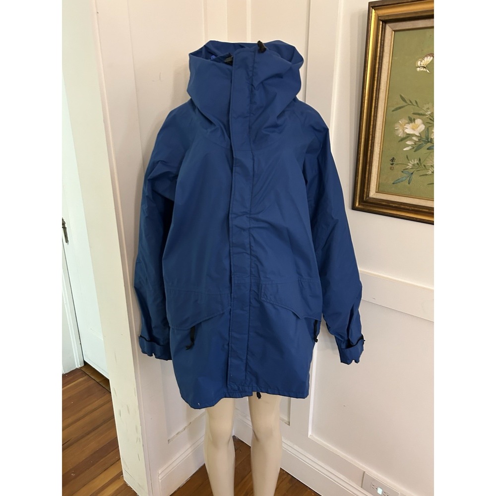 Marmot Mountain Works Gore-Tex Vintage Blue Jacket Parka Men's Large